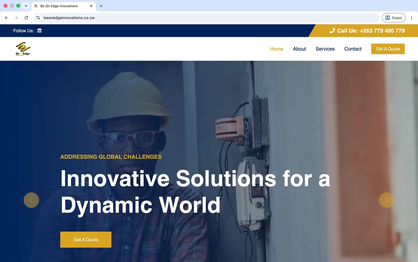 A credible web presence for an innovation firm.