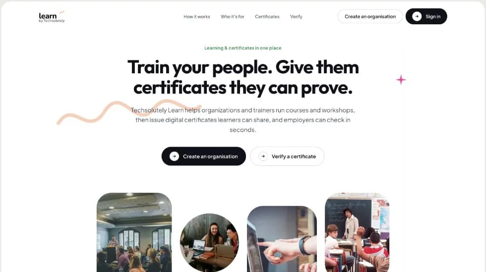 Techsolutely Learn product screenshot